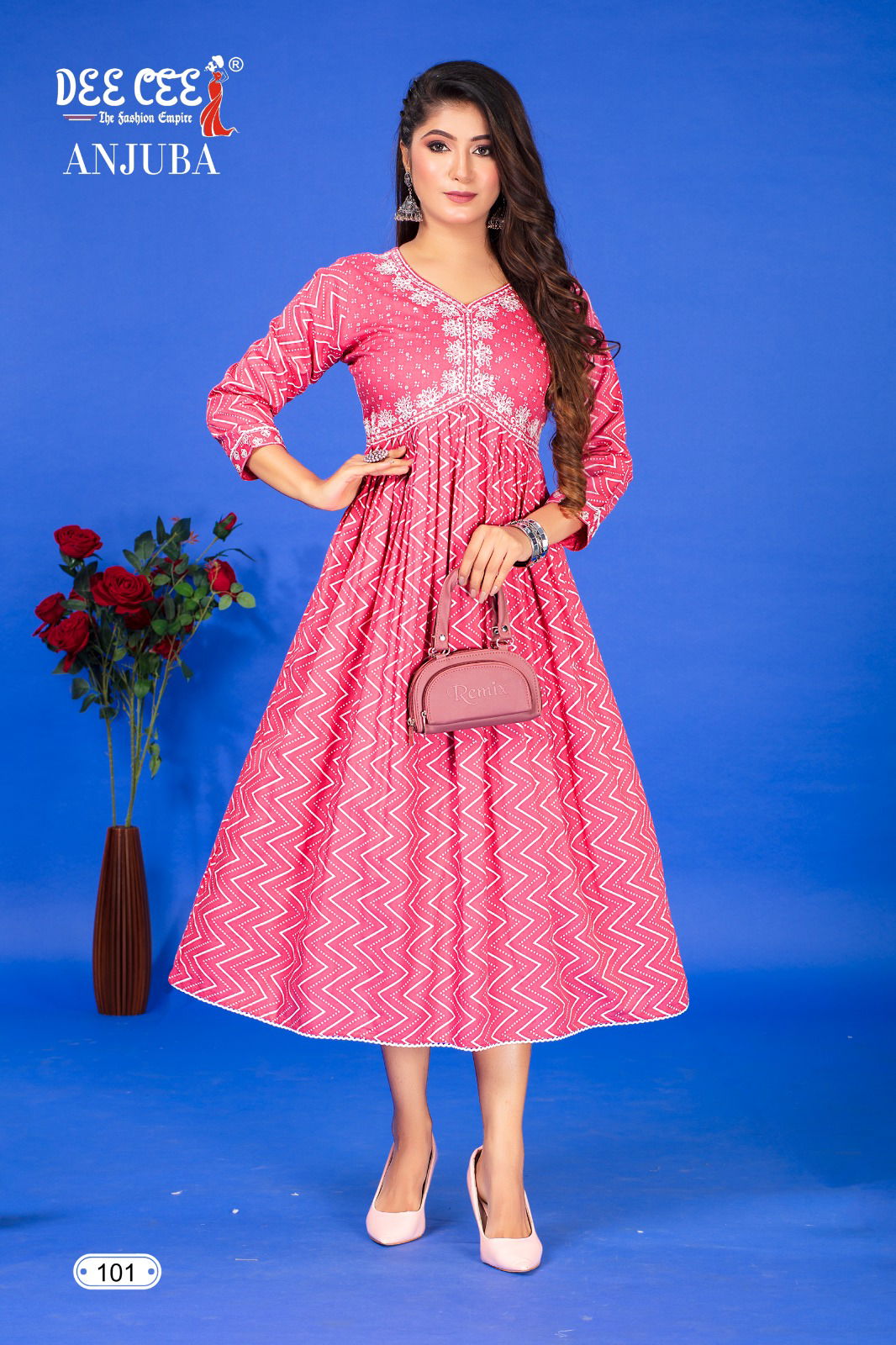 Anjuba By Dee Cee Flared Long Alia Cut Georgette Kurtis Wholesalers In Delhi